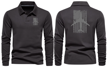 BOEING 747 LONG SLEEVE POLO
